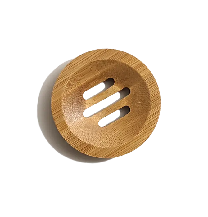 Soap Dish | Natural Bamboo | Round