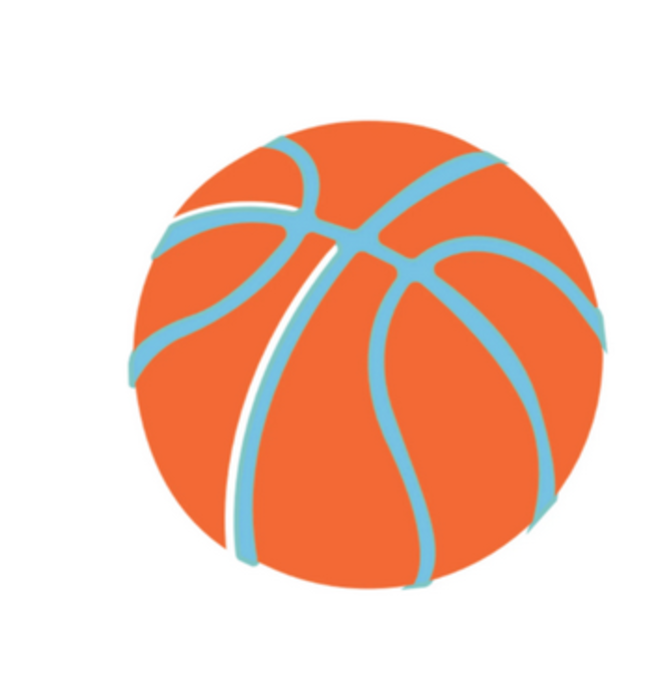 Sticker | Iconic Basketball | Orange & Blue