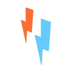 Sticker | Iconic Mini Lightning | Orange & Blue
