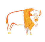 Sticker | Iconic Buffalo | Orange & Yellow