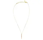 Necklace | Dangling Bar Pendant | Gold