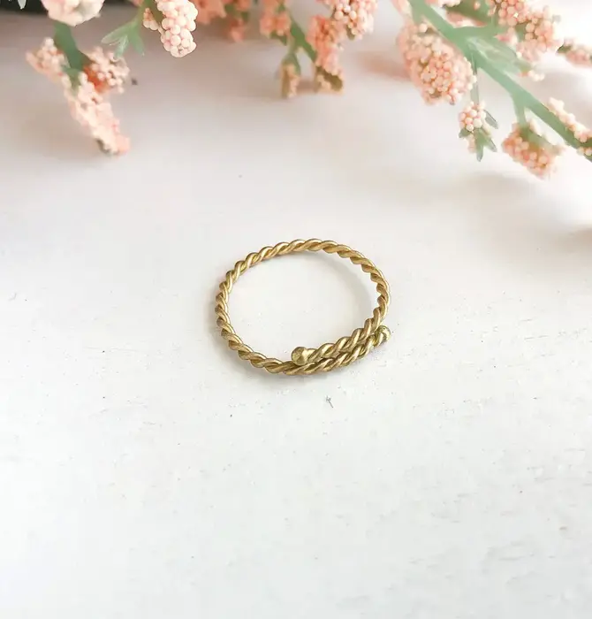 Ring | Twisted Stacking | Gold