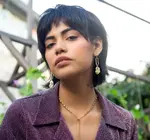Necklace| Lariat Bolo Floral | 18KGP