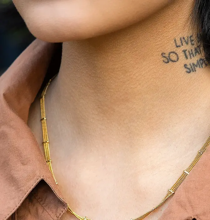 Necklace | 24KGP | Clayton Satellite Chain