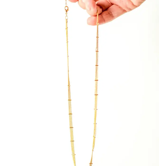 Necklace | 24KGP | Clayton Satellite Chain
