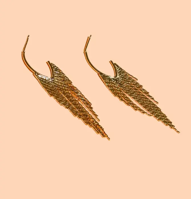 Earrings | Liza Hoops | 18K Gold Plated