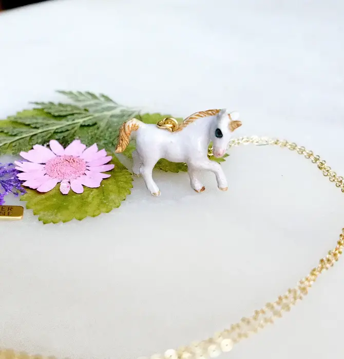 Necklace | Tiny Unicorn Mama | 18K Gold Plated