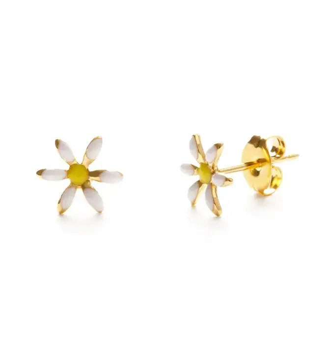 Earrings | Daisy Stud | 24K Gold Plate