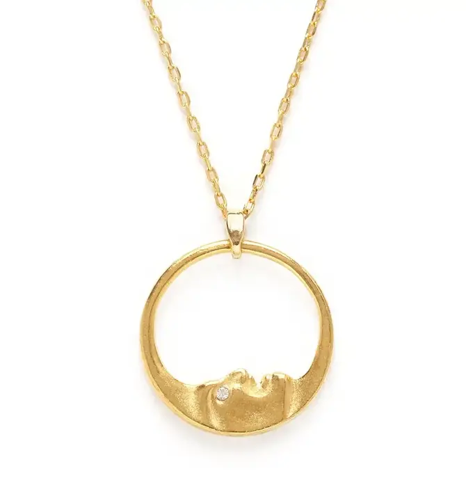 Necklace | La Lune | 14K Gold Plate