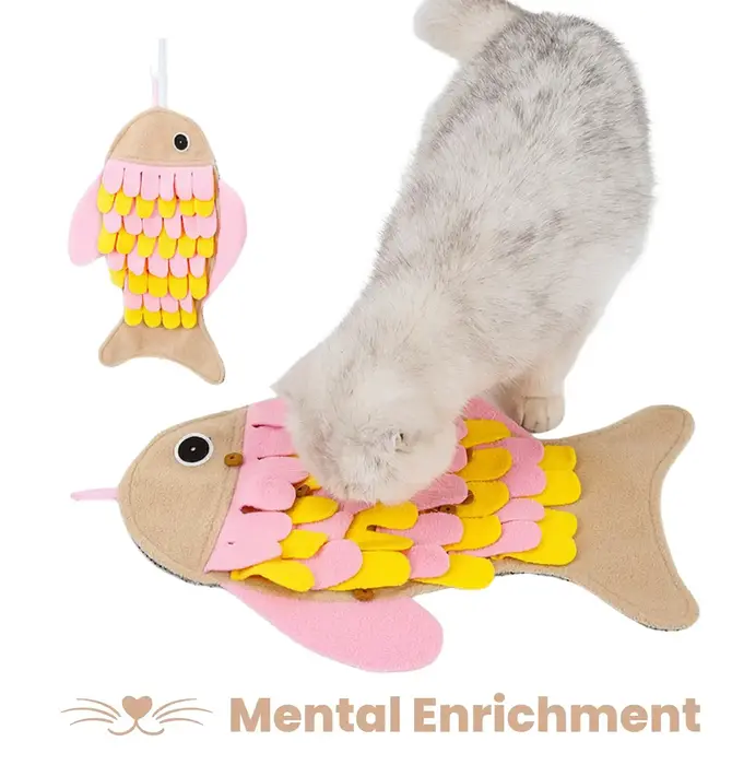 Cat Toy | Snuffle Mat | Fish