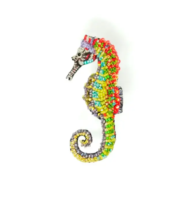 Brooch Pin | Spotted Seahorse