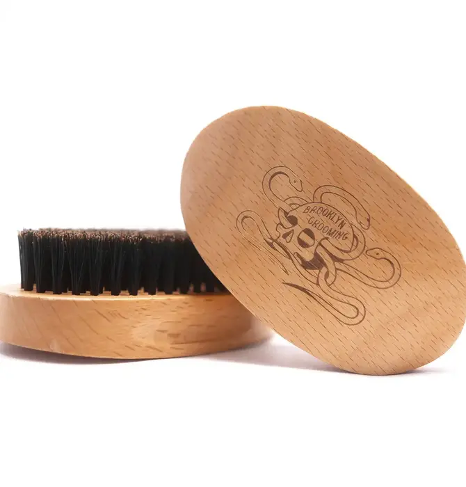 Beard Brush | Beechwood + Boar Bristles