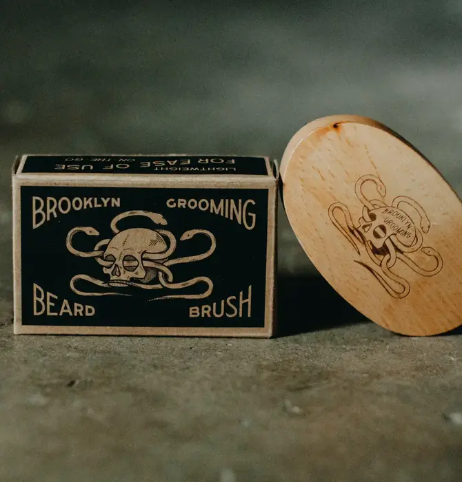 Beard Brush | Beechwood + Boar Bristles