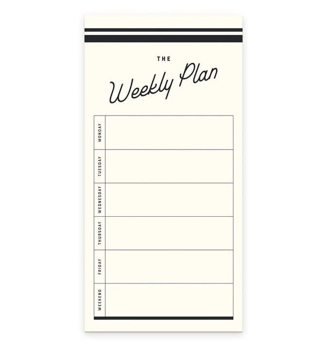 Notepad | Weekly Plan | Retro