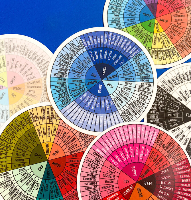 Sticker | Feelings Wheel | Bright Rainbow