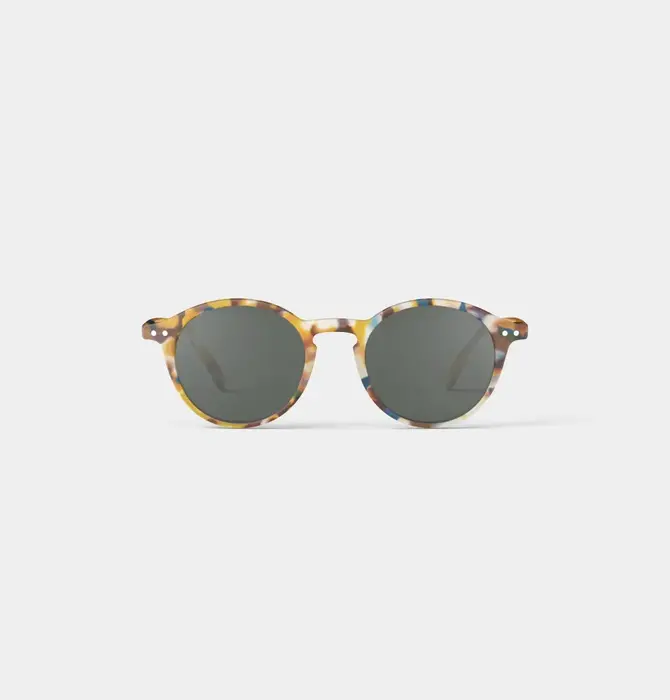 Sunglasses Readers | #D Round | Blue Tortoise