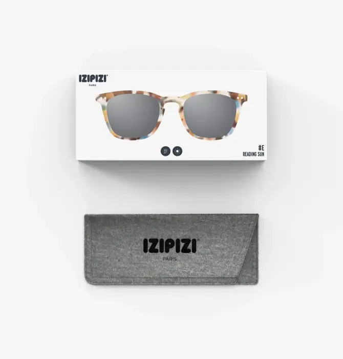 Sunglasses Readers | #E Trapezoid | Blue Tortoise