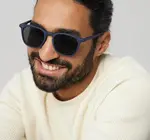 Sunglasses Readers | #E Trapezoid | Blue Tortoise