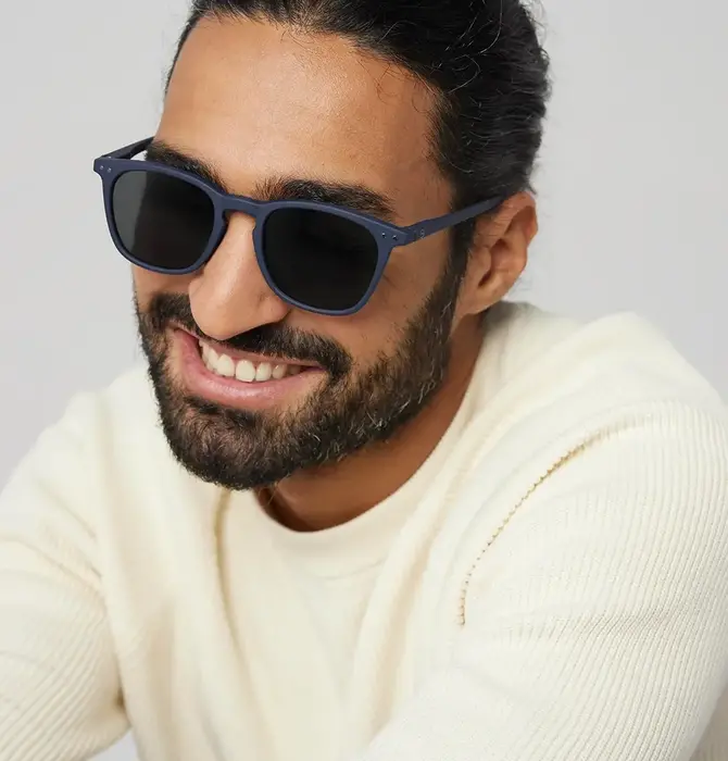Sunglasses Readers | #E Trapezoid | Blue Tortoise