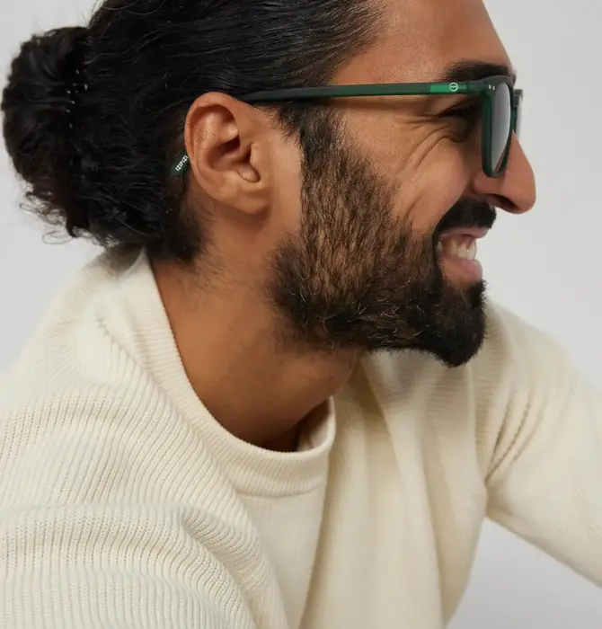 Sunglasses Readers | #E Trapezoid | Blue Tortoise