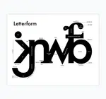 Art Print | Letterpress | 8.5" x 11" | Letterform