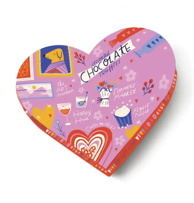 Candy | Chocolate Truffle Assorted | Heart Box