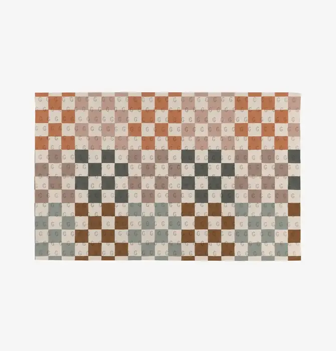 Microfiber Towel Set | "Not Paper" | Muted Checkers