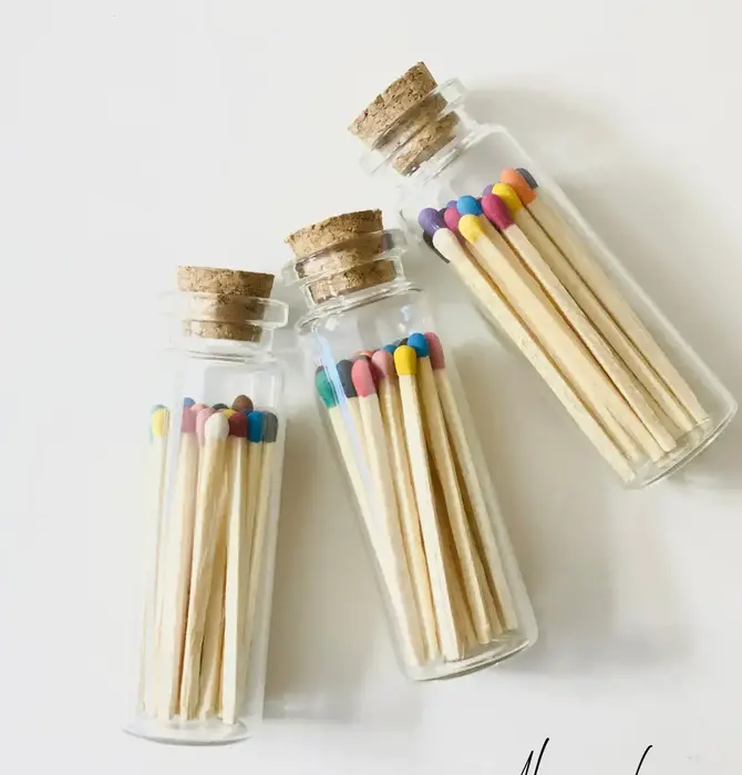 Matches Vial | Color-Tipped