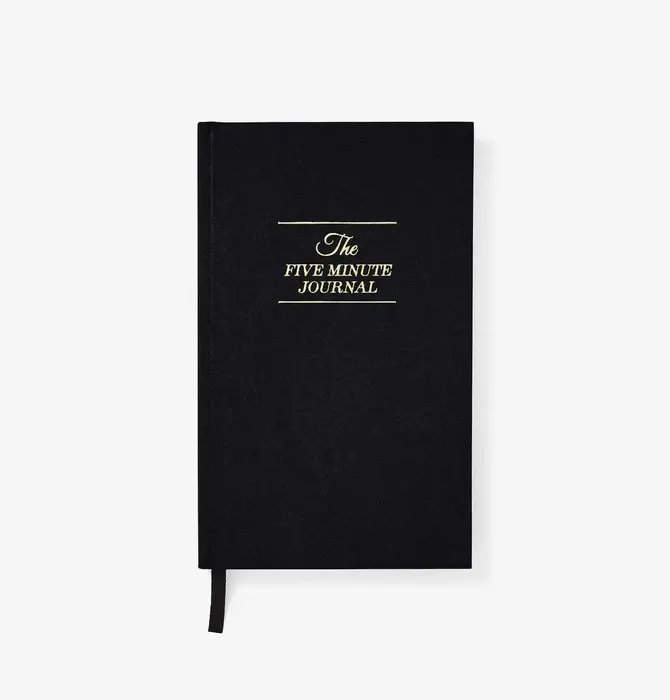 Book | Five Minute Journal | Daily Gratitude | Black