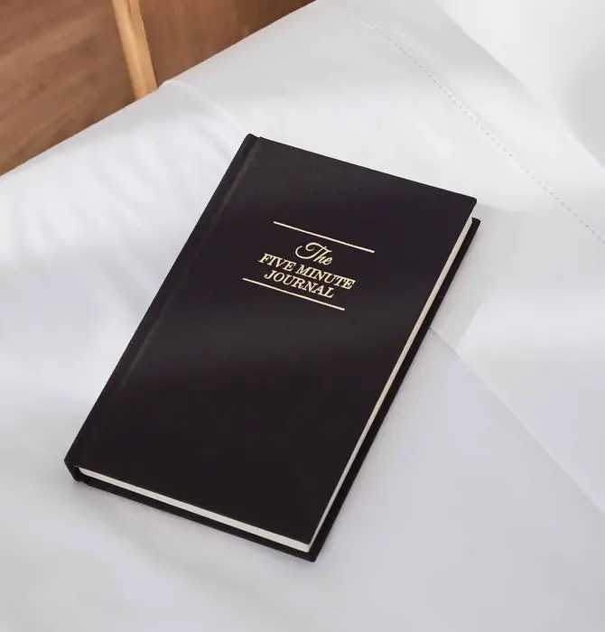 Book | Five Minute Journal | Daily Gratitude | Black