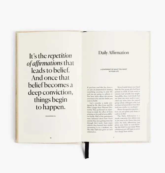 Book | Five Minute Journal | Daily Gratitude | Black