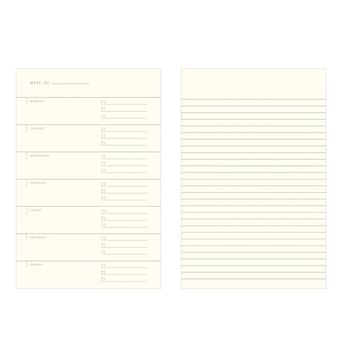 Notebook | Weekly Planner | Really Organized | Vanilla