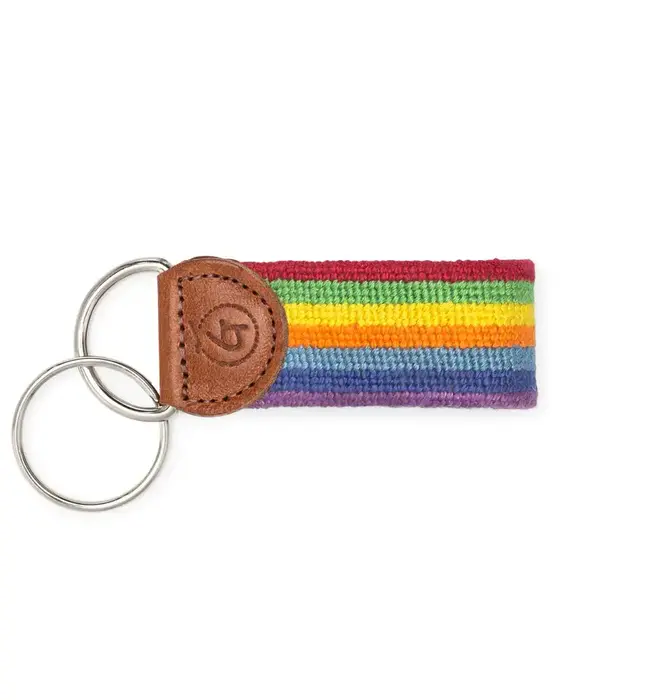 Keychain | Needlepoint | Rainbow