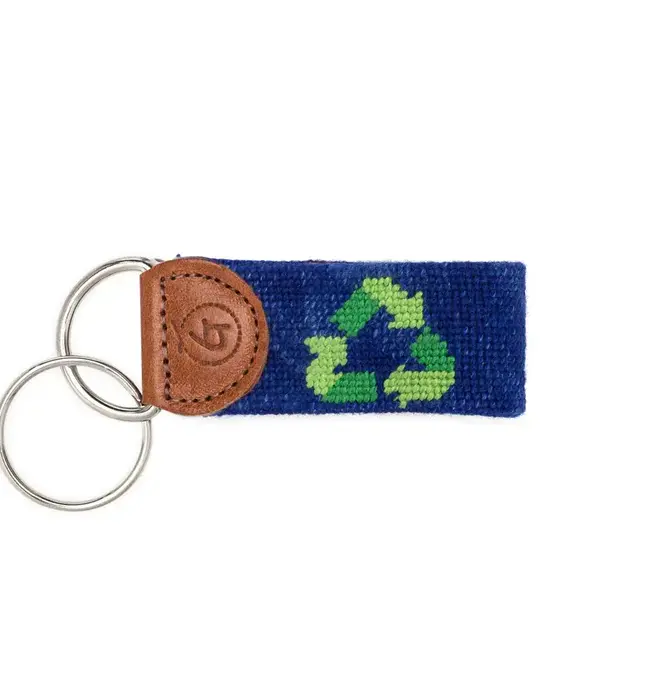 Keychain | Needlepoint | Recycle