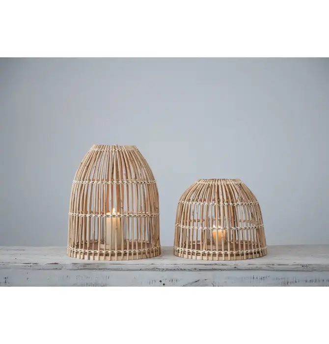 Lantern | Bamboo + Glass Votive