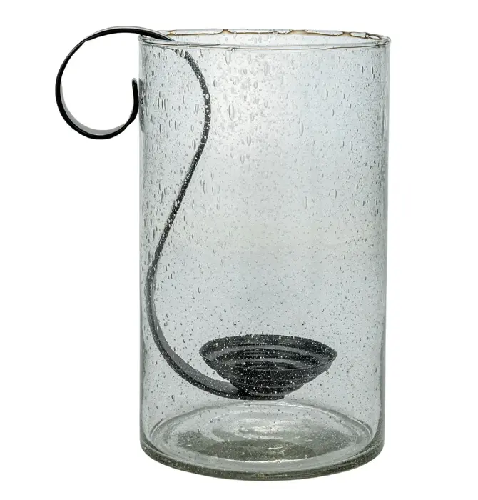 Hurricane Candle Holder | Bubble Glass | Hook Insert