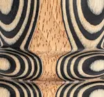 Salt & Pepper Mill Set | Wood | Circles & Stripes Inlay