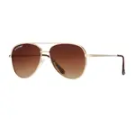 Sunglasses | "Jesse" | Gold + Gradient Brown Polarized Lens