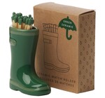 Match Holder | Ceramic | Wellington Rain Boot | Dark Green
