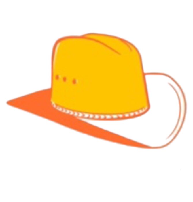 Sticker | Iconic Cowboy Hat | Orange & Yellow