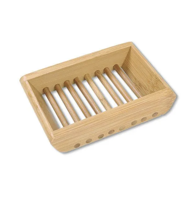 Soap Dish | Bamboo Angled Rods