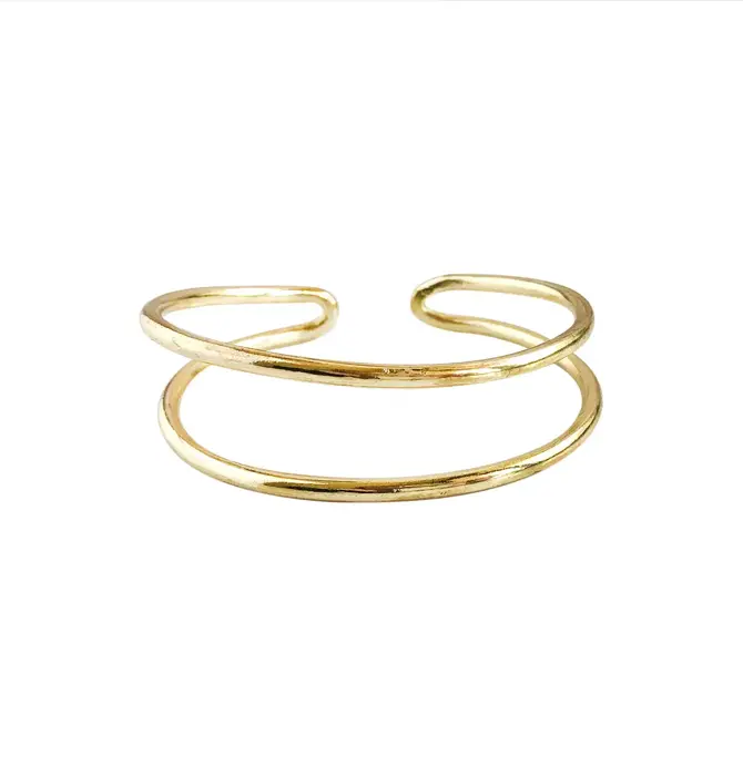 Bracelet | Double Arch Cuff | Gold