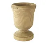 Vase | Footed | Hand-Carved Paulownia Wood