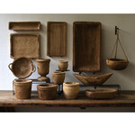 Vase | Footed | Hand-Carved Paulownia Wood