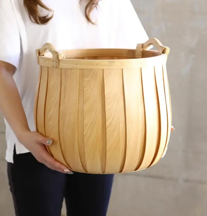 Basket | "Poire" Cedar | Round