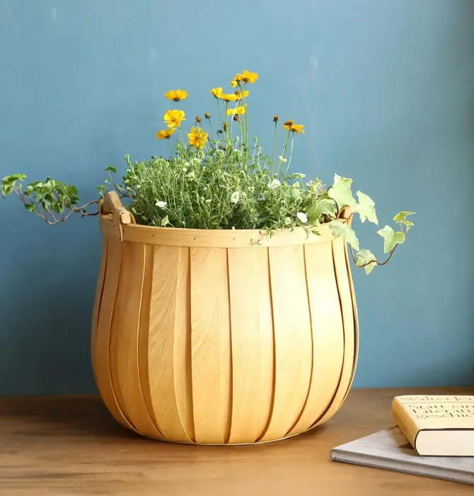 Basket | "Poire" Cedar | Round