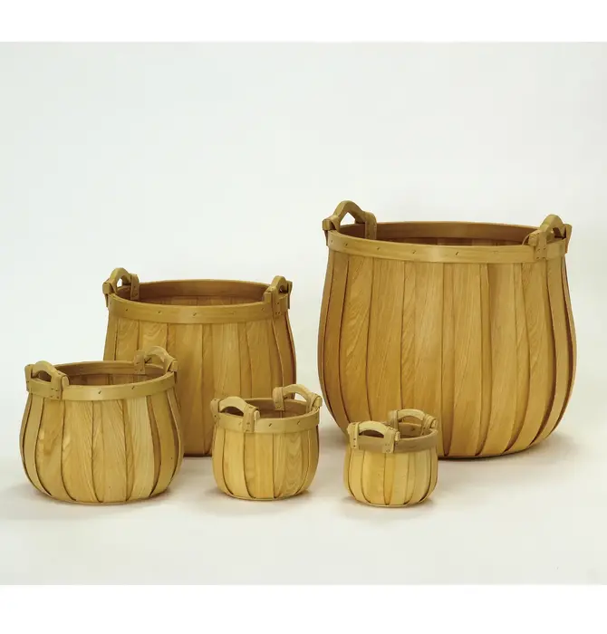 Basket | "Poire" Cedar | Round