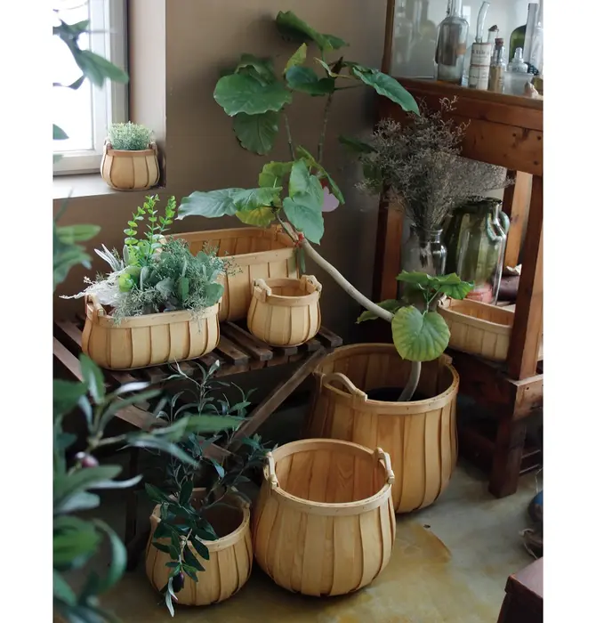 Basket | "Poire" Cedar | Round
