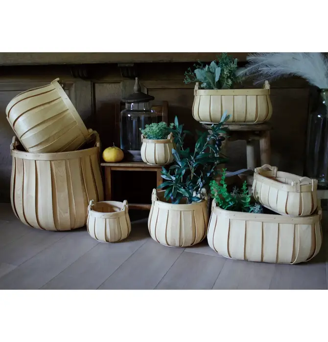 Basket | "Poire" Cedar | Round