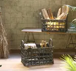Basket | Handle Rectangular | Graphite